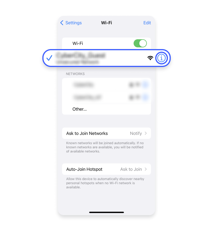 router ip iphone wi-fi 1