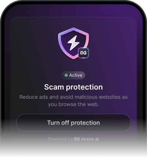 An active scam protection feature that works alongside a VPN to block ads and malicious websites on the web.