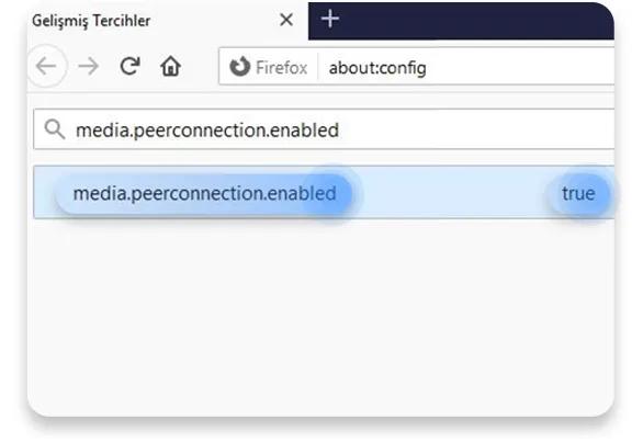 Firefox Üzerinde WebRTC İptali 2
