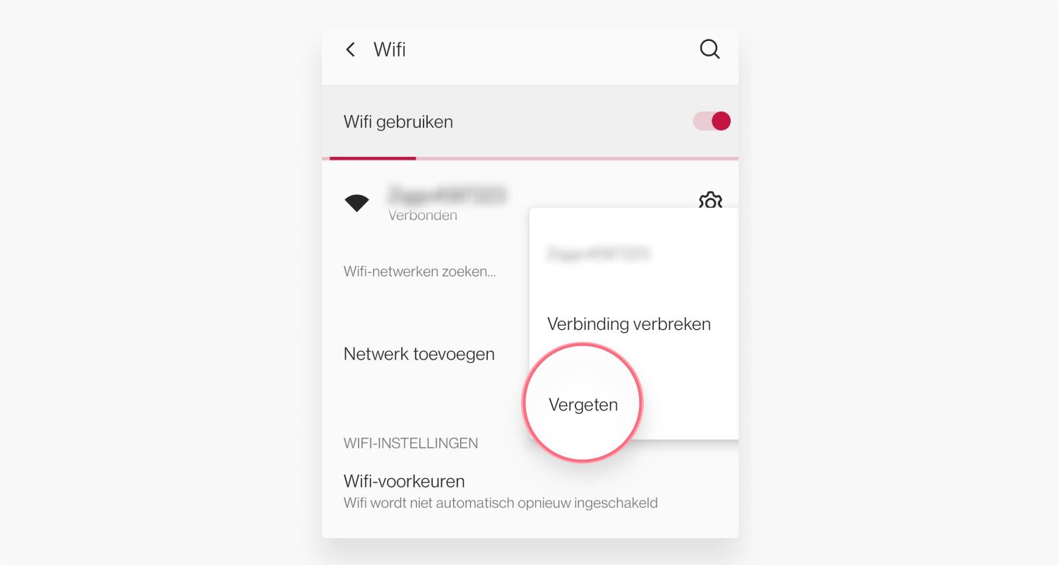 Verbind opnieuw met het netwerk stap 4