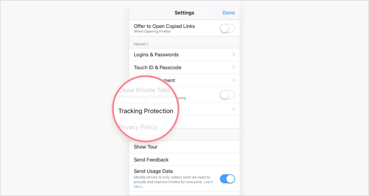 Delete cookies in Mozilla iOS