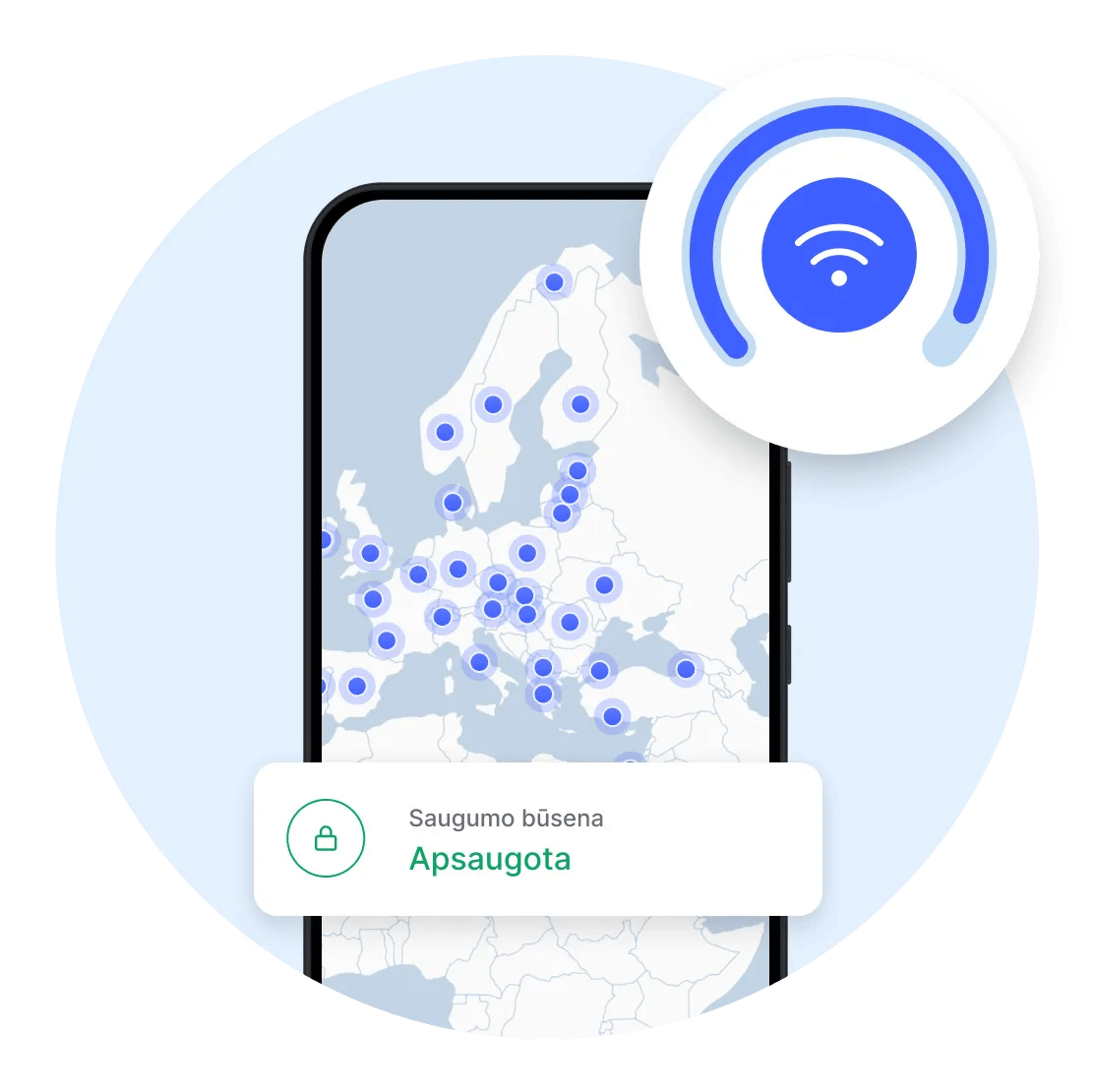 Geriausias „Android“ telefono VPN su daugybe saugos funkcijų