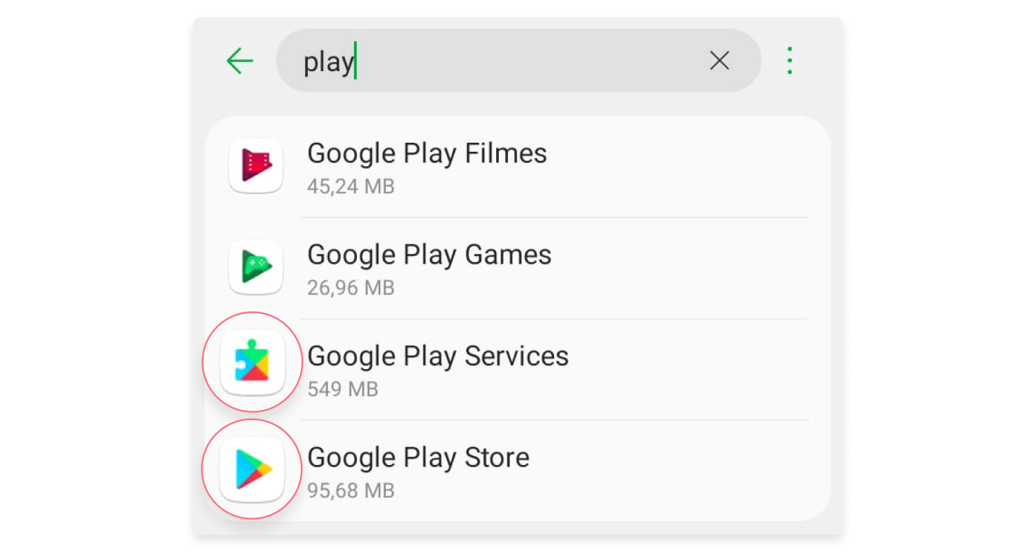 Limpe o cache da Google Play: passo nº4