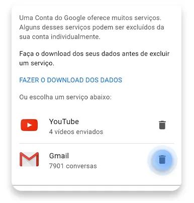 excluir gmail do android: passo nº5