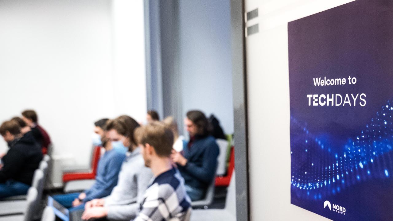 A photo from the Nord Security Tech days event