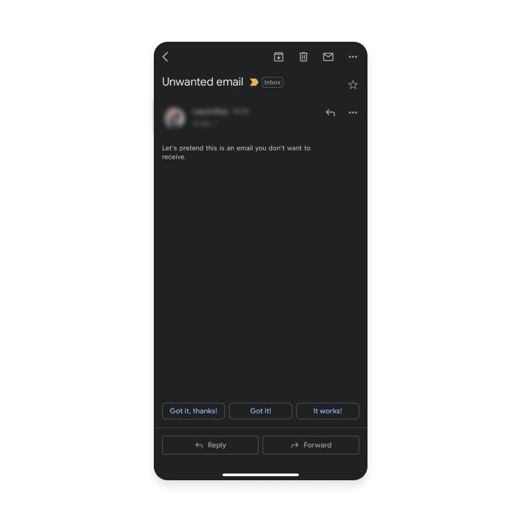 block emails in gmail on ios - step 1: find unwanted email