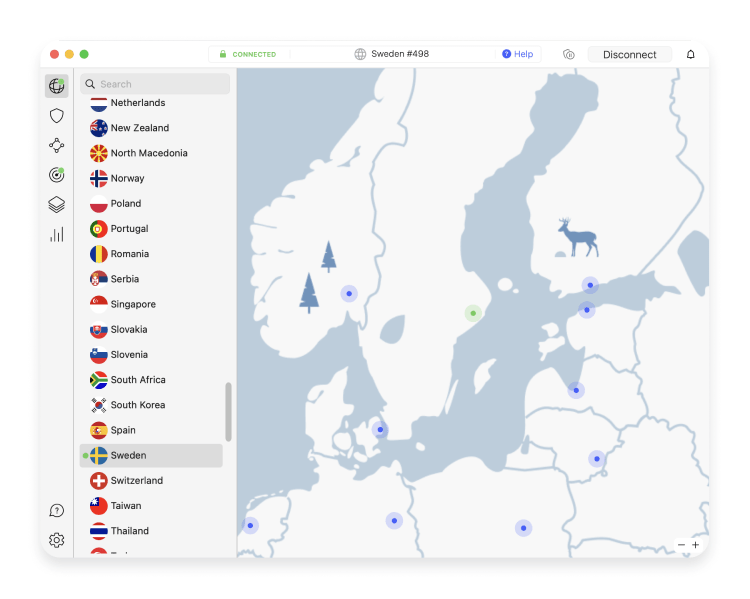 How to get a Swedish IP address with NordVPN