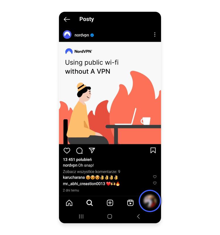 2fa na instagram: krok 1