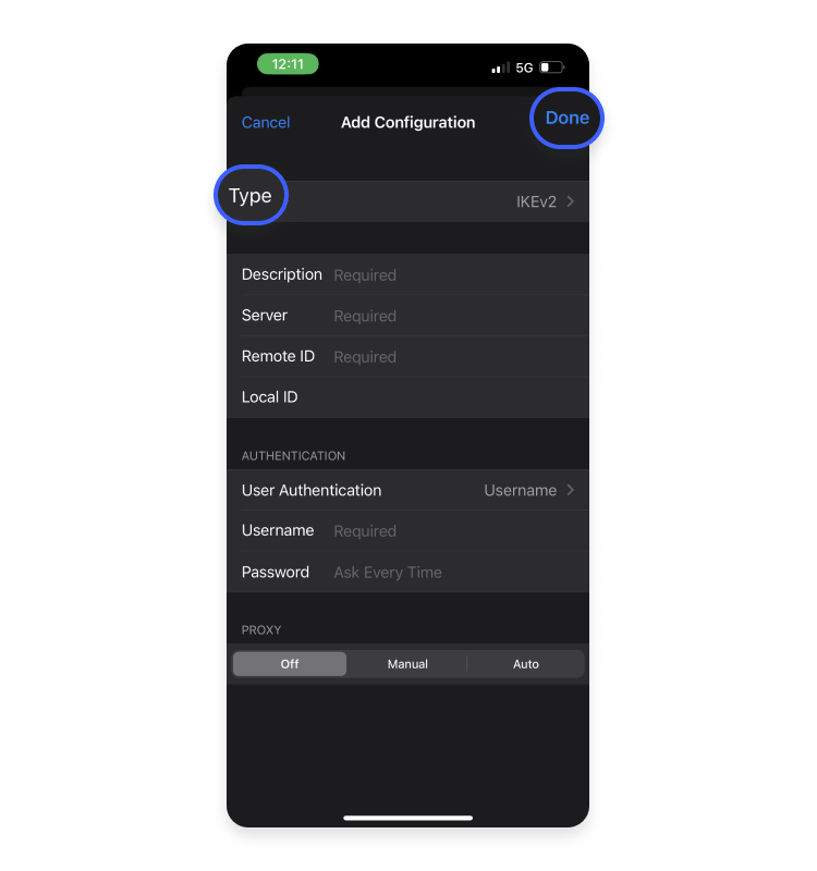 how to set up vpn ios