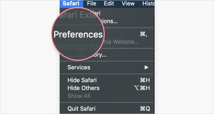 Delete cookies in Safari