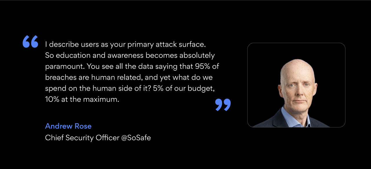 Andrew Rose, Chief Security Officer at SoSafe.