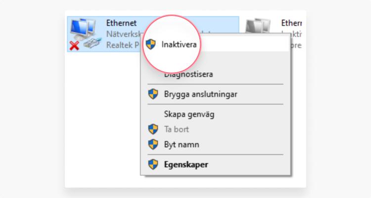 Ethernet IP-konfiguration