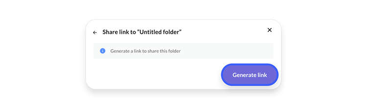 Select Generate link.