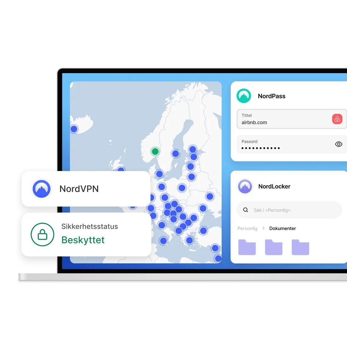 Beskyttelse av digitale enheter med Nord Security-produkter: NordVPN, NordPass, NordLocker