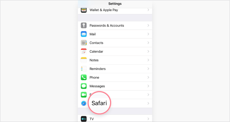 Delete cookies in Safari iOS