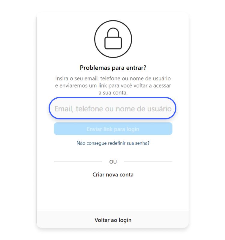 como recuperar sua conta do Instagram: passo nº8