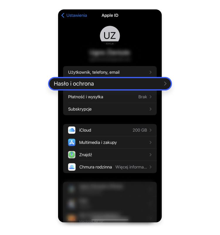 2fa na ios: krok 2