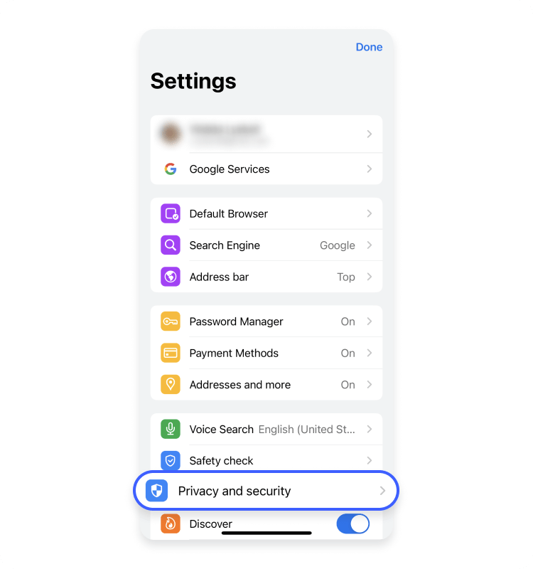 Find Settings