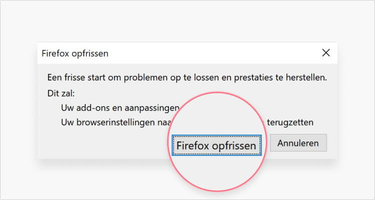 Adware verwijderen op Mozilla stap 4