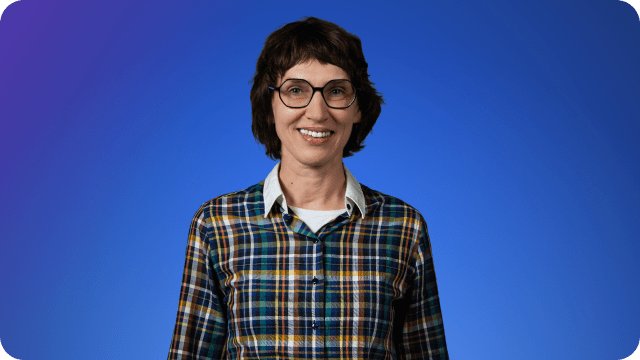 Retrato de Jurga Verikienė, diretora do Departamento de Investigação da NordVPN.