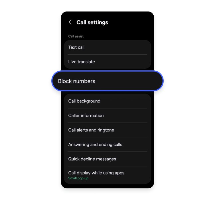 How to block restricted calls on an Android, step 3
