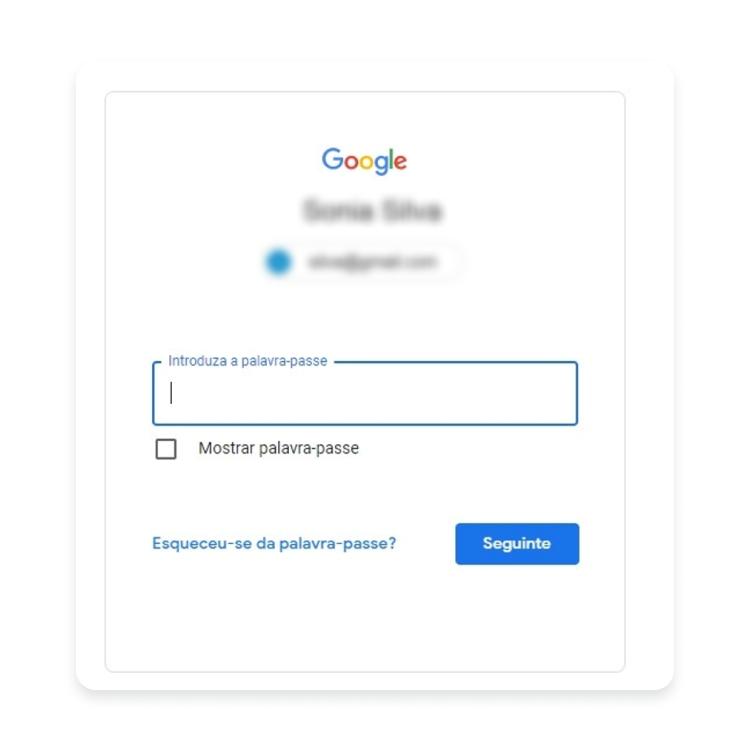 Comece por abrir um browser e iniciar sessão na sua conta do Gmail