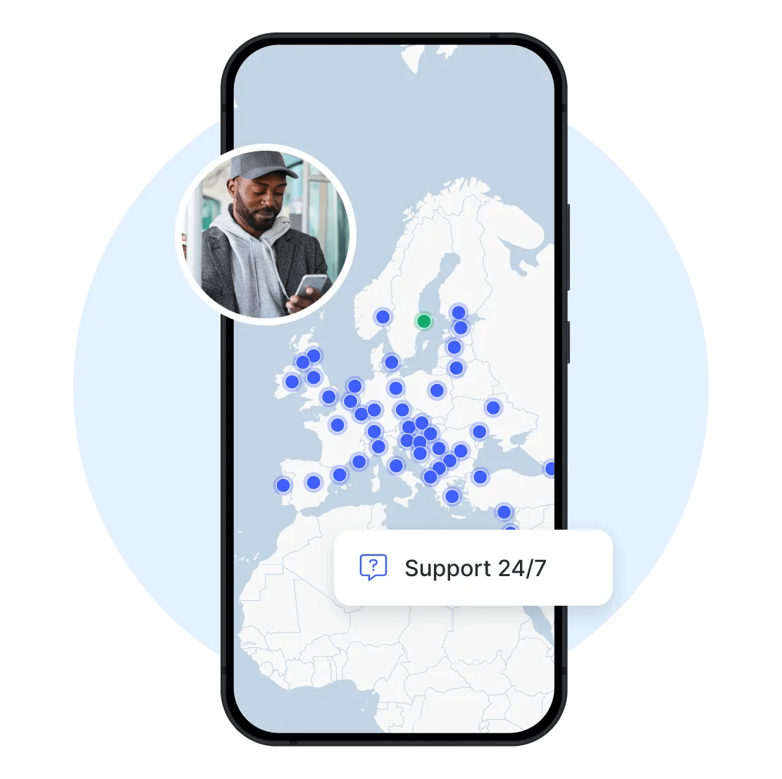 Ta kontakt med oss via NordVPN-kundtjänstens livechatt