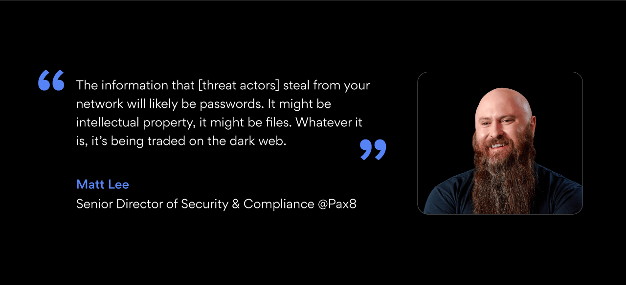 Matt Lee, Senior Director of Security &amp; Compliance at Pax8.