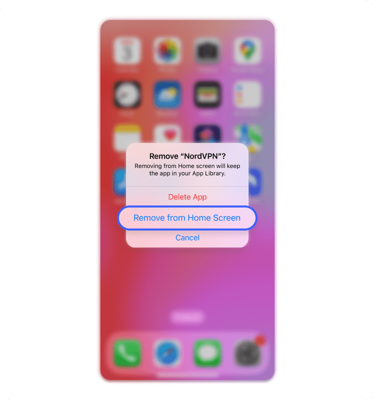 How to hide individual iPhone apps: step 2