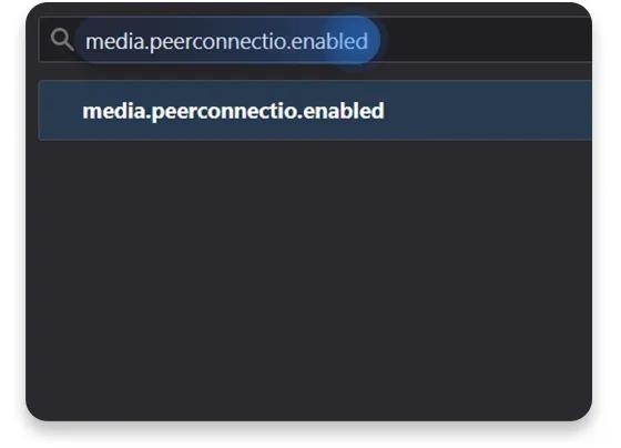 desactivar el WebRTC en Mozilla Firefox 2