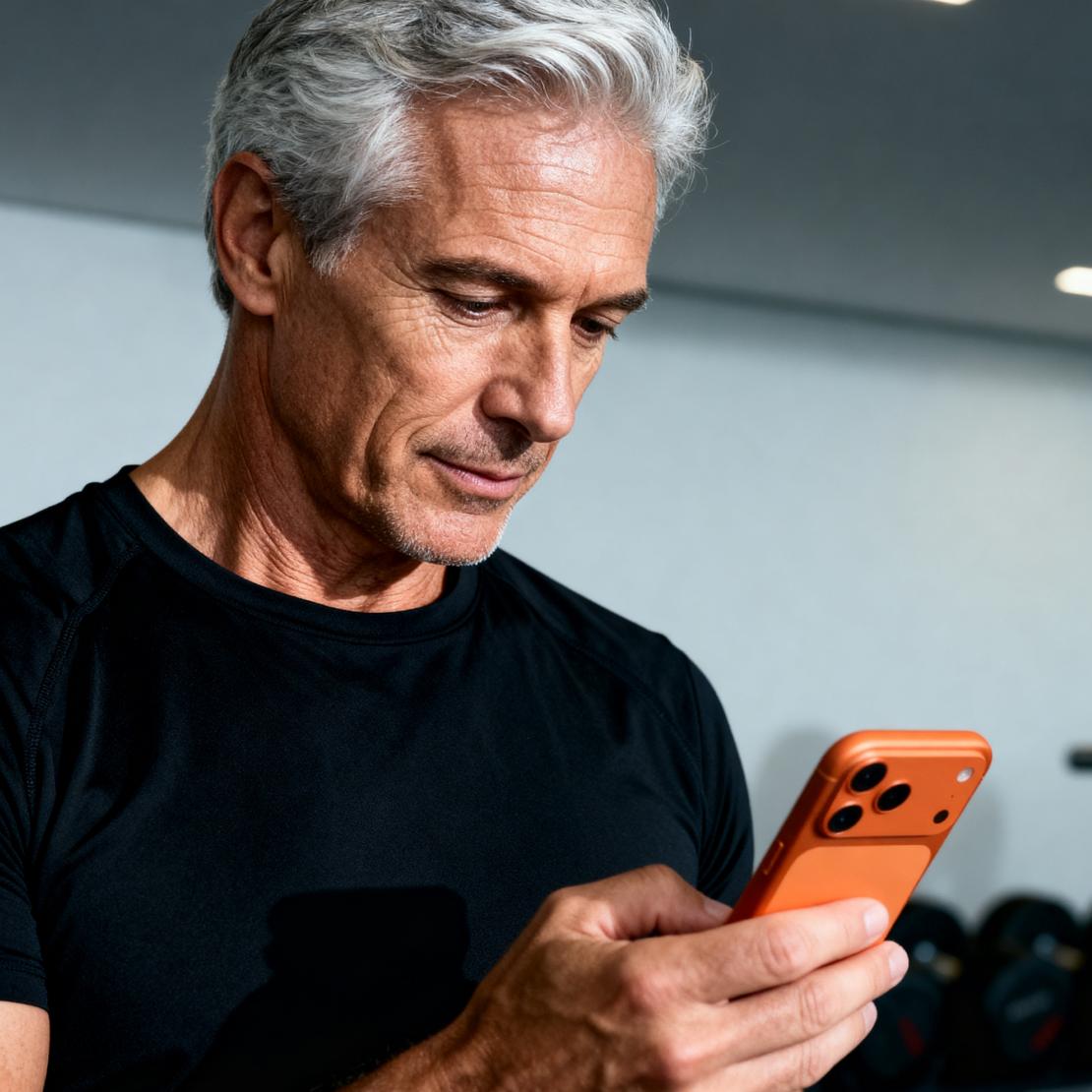 A person checking their smartphone for malware breach alerts.