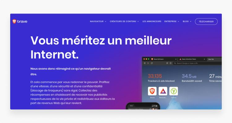 navigateur Brave pour la confidentialité