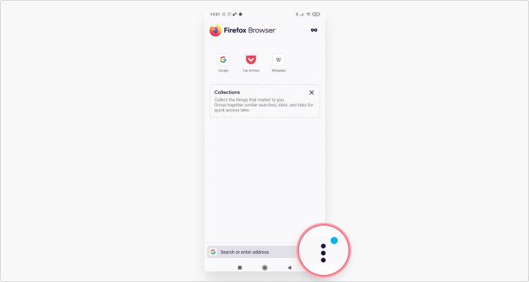 Delete cookies in Mozilla Android