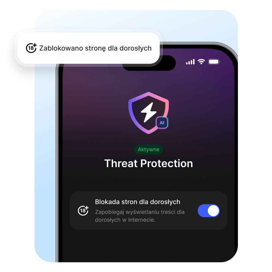 Mężczyzna korzysta z blokady stron dla dorosłych NordVPN, aby bezpieczniej przeglądać internet.