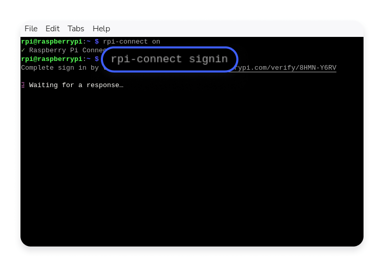 Sign in and link your device: Step 1