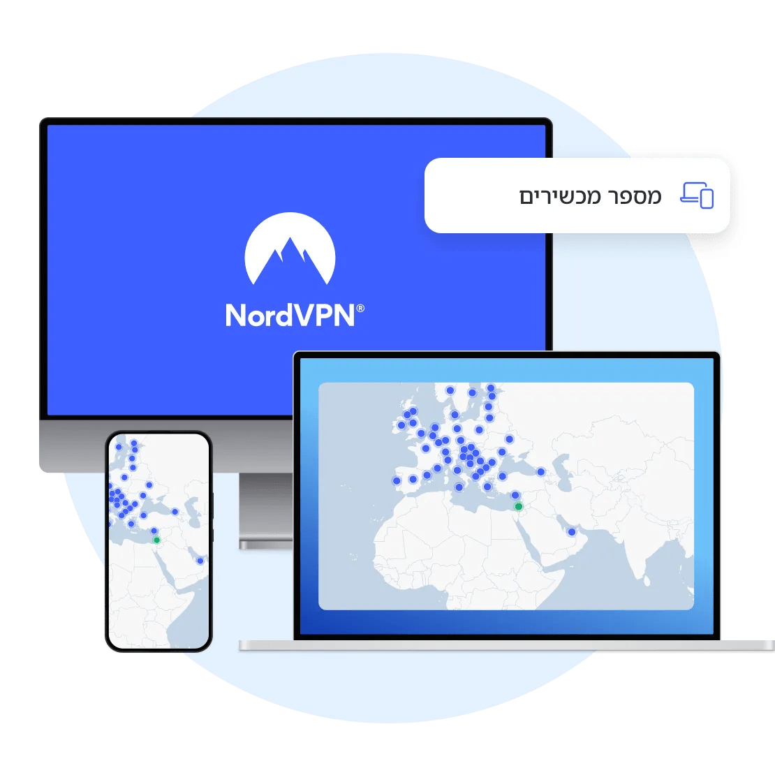 מכשירים שונים שבהם ניתן להשתמש ב-VPN
