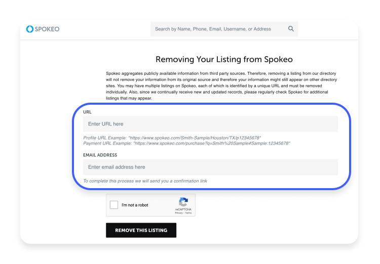 deleting spokeo step 2