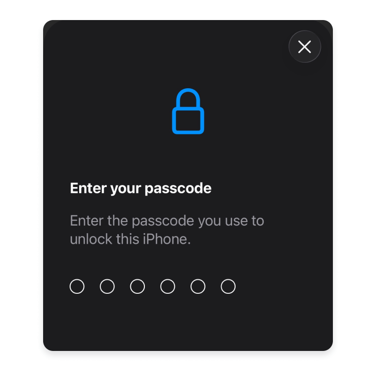 How to turn on the security delay on an iPhone: Step 2