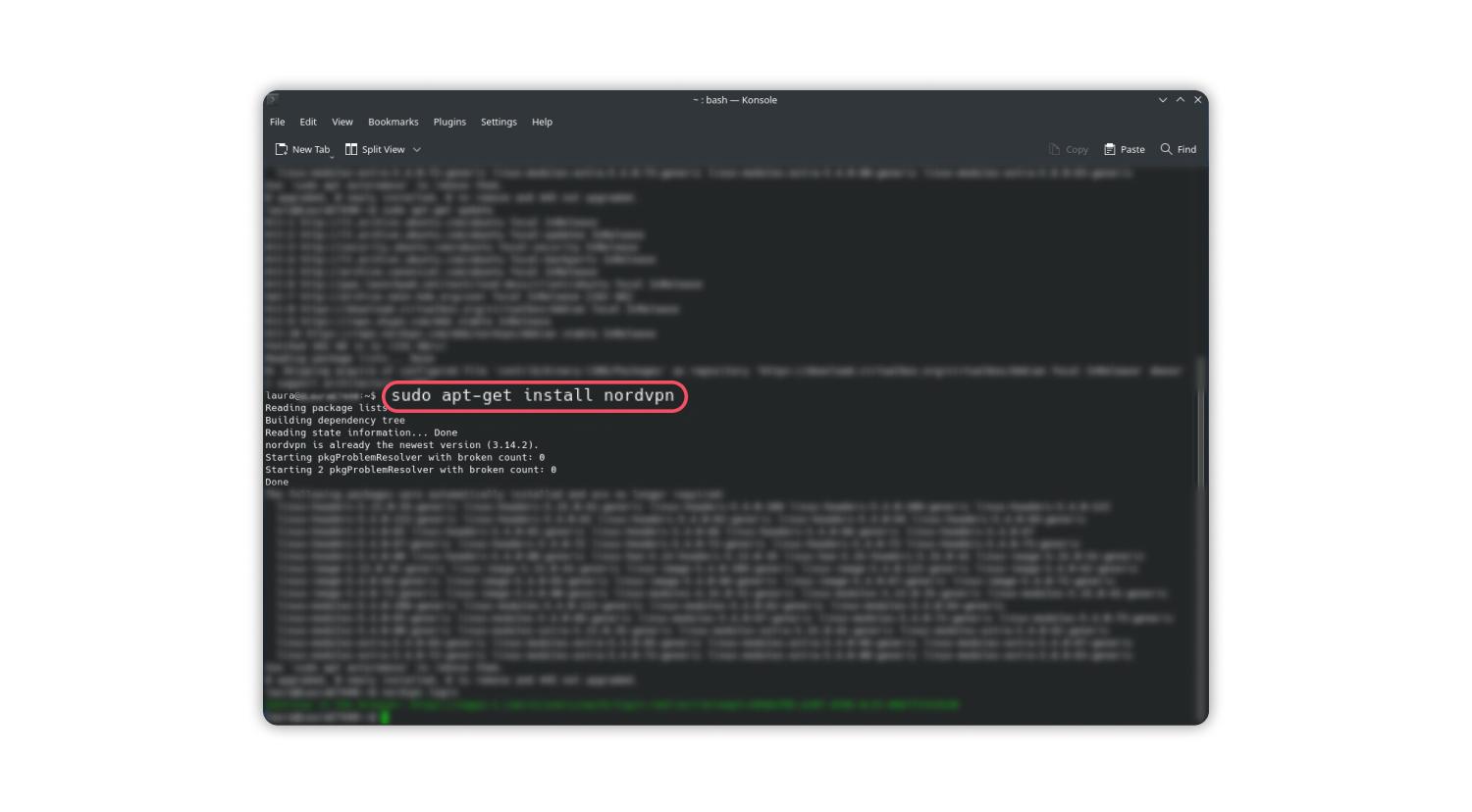 Installation d&#39;un VPN sur Linux : étape 5