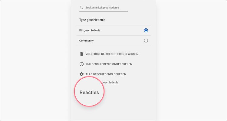 YouTube reactiegeschiedenis verwijderen stap 2