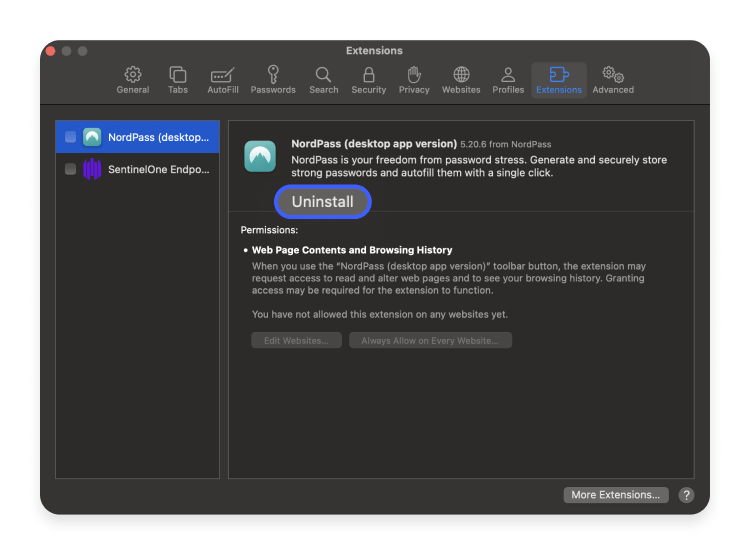 Remove charmesearching step 8