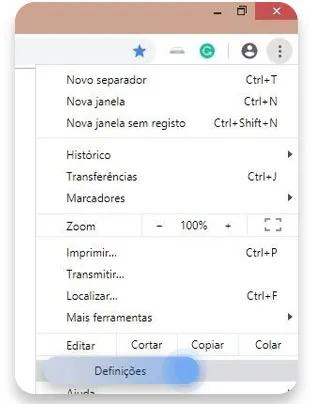 limpar cache do chrome: passo nº2