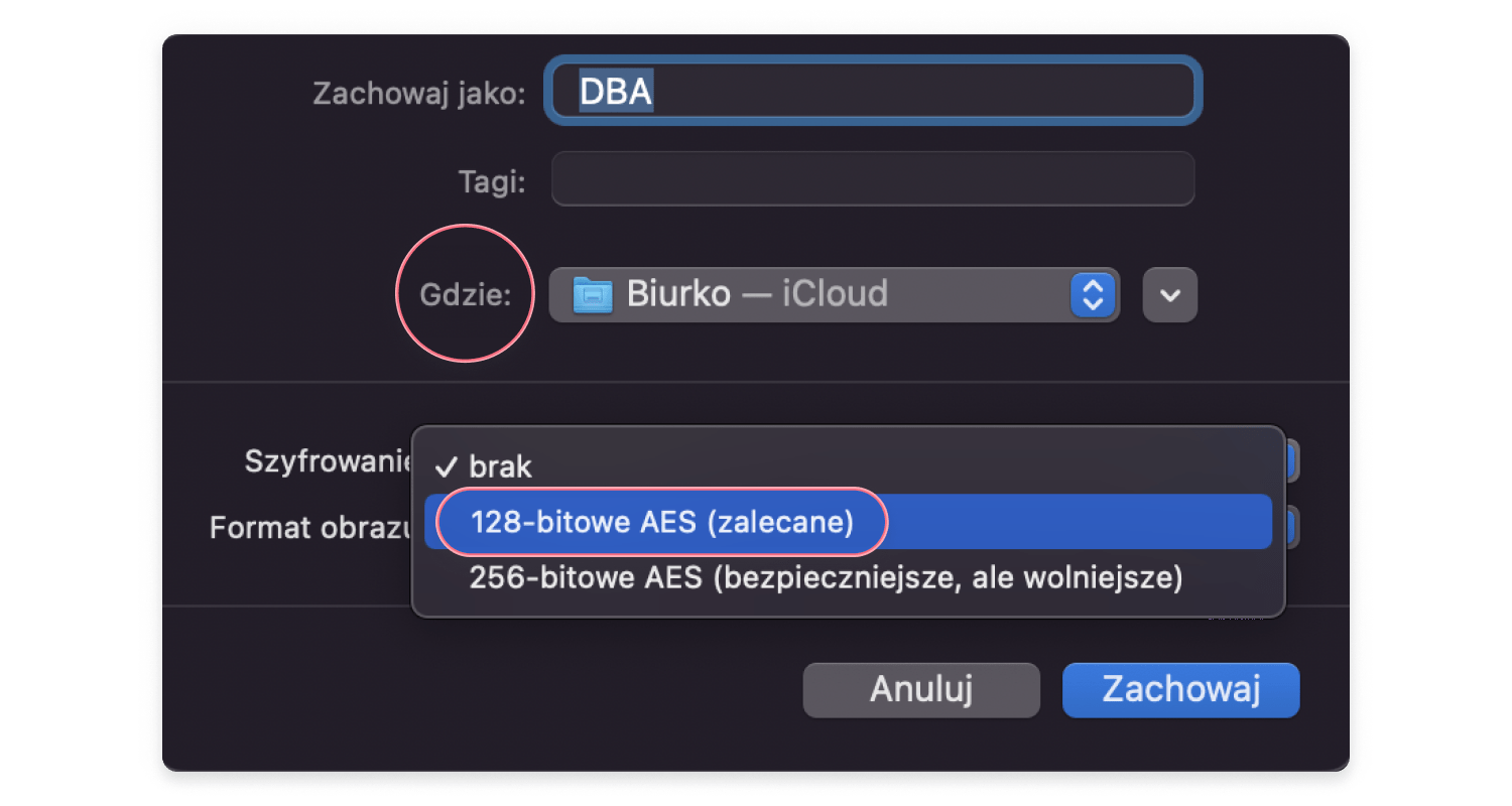 jak zabezpieczyć folder hasłem w systemie macOS: krok 4