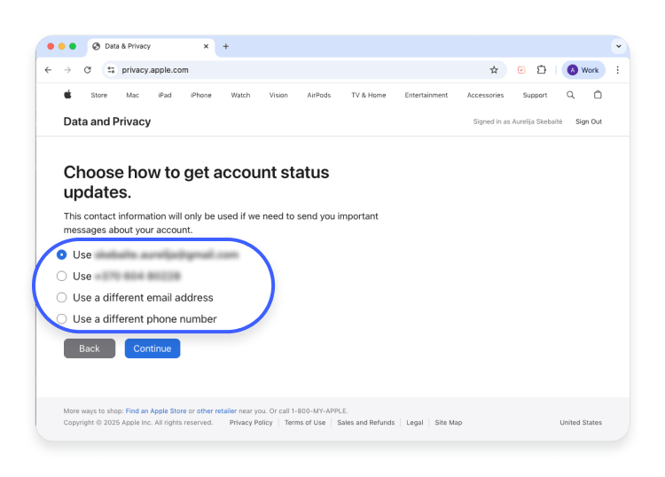 How to deactivate an Apple ID: Step 5
