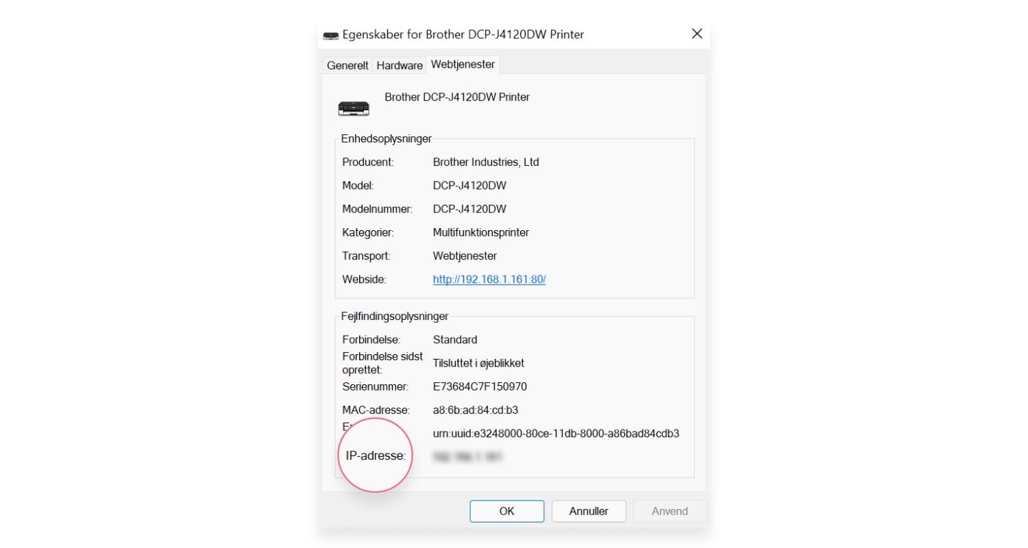 How to find Printer&#39;s IP address