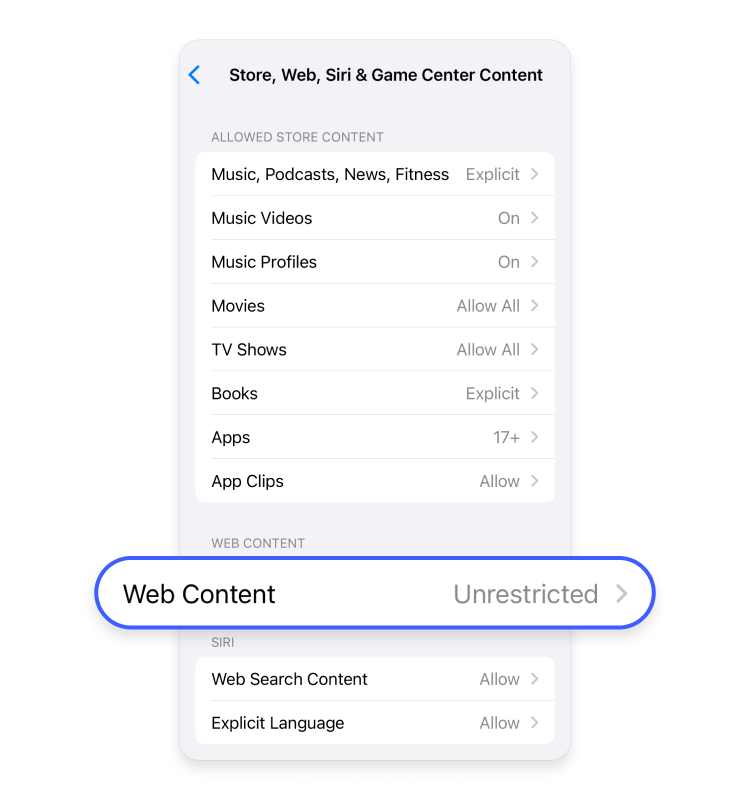 How to block a website on iPhone: Step 4