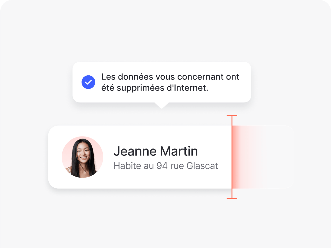 L&#39;outil de suppression des informations personnelles Incogni en action.