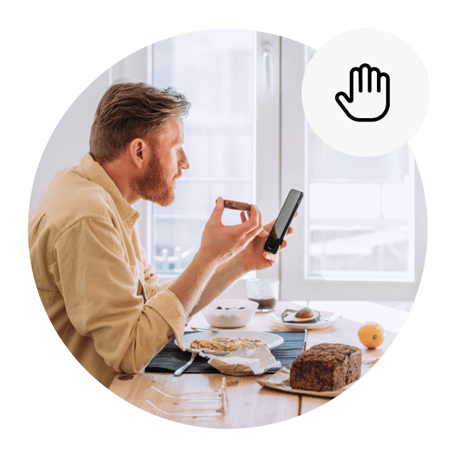 tracker ad blocker male lunch home sm