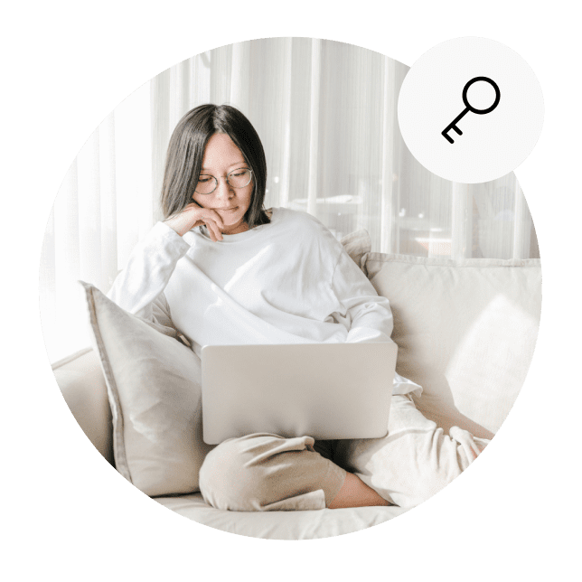 password manager female key couch md