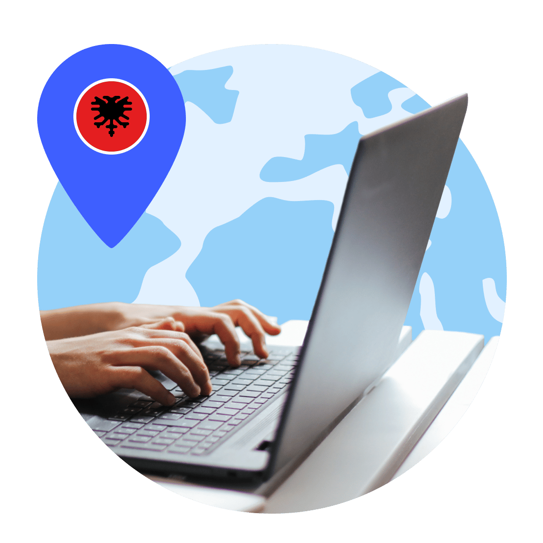Connect to Albanian VPN servers and browse safely.